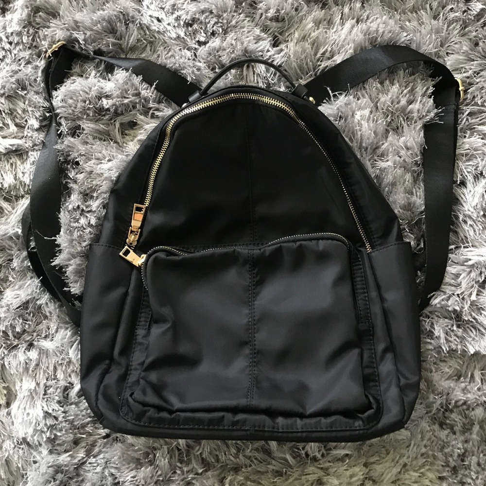 NWOT Black Nylon Backpack